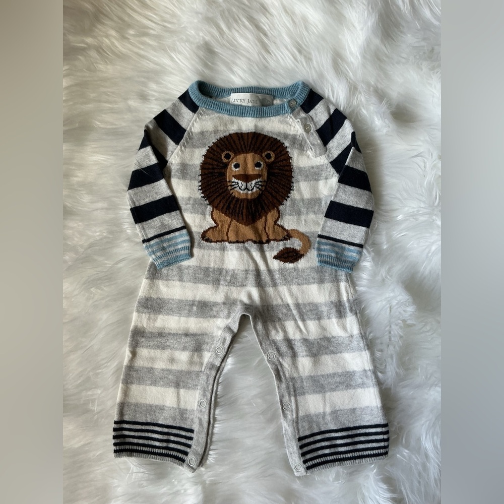 Lucky Jade Lion Cashmere Baby Boy